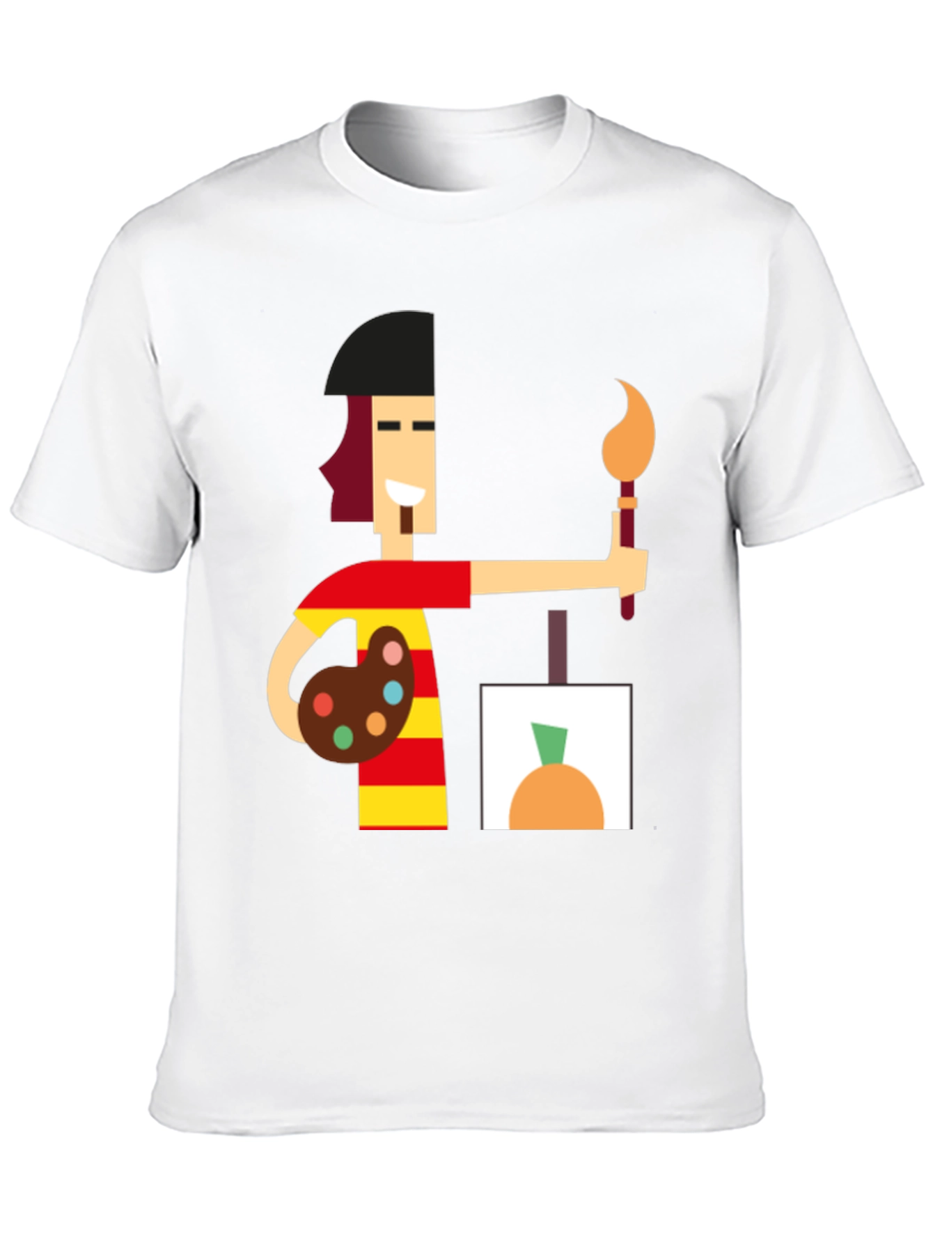 Artist Graphic Tee - Black Cotton Comfort