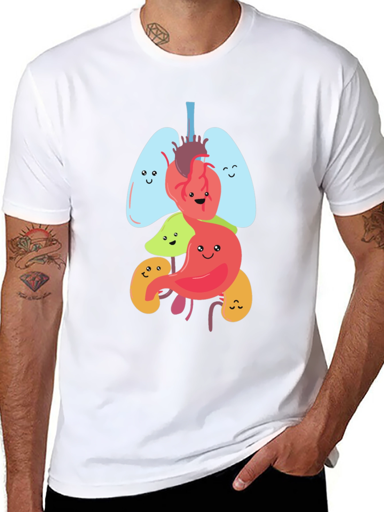 Anatomy Organs Graphic Novelty T-Shirt