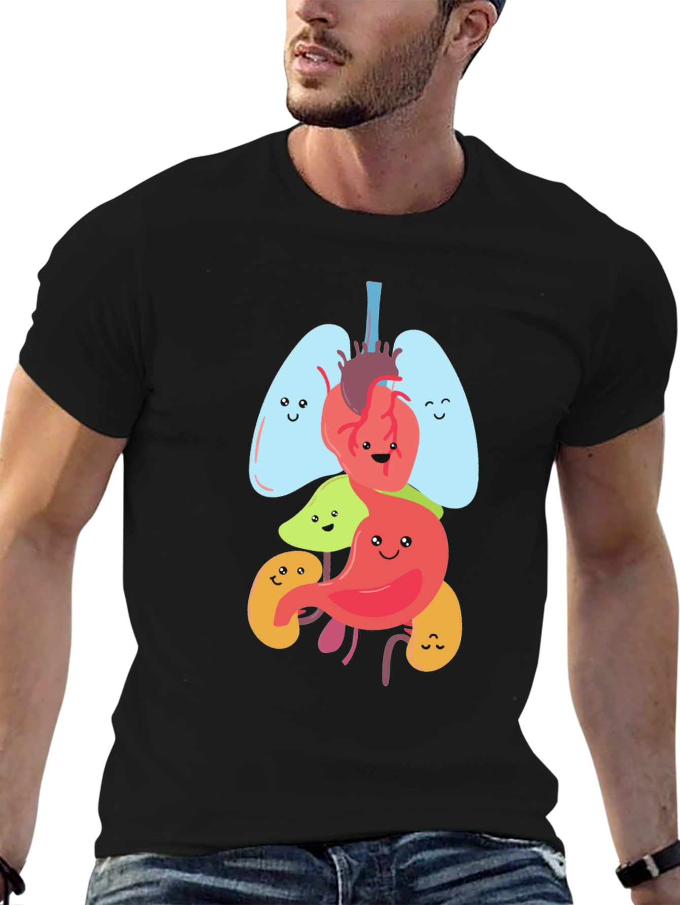 Anatomy Organs Graphic Novelty T-Shirt