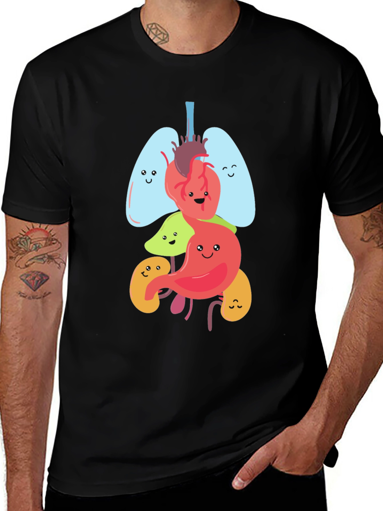 Anatomy Organs Graphic Novelty T-Shirt