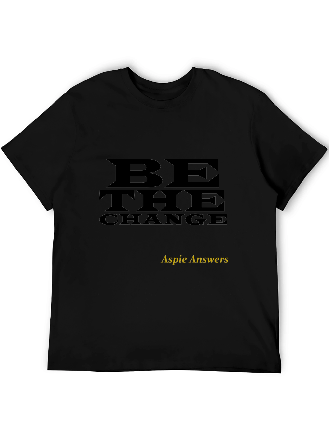 Be the Change Black Graphic Tee
