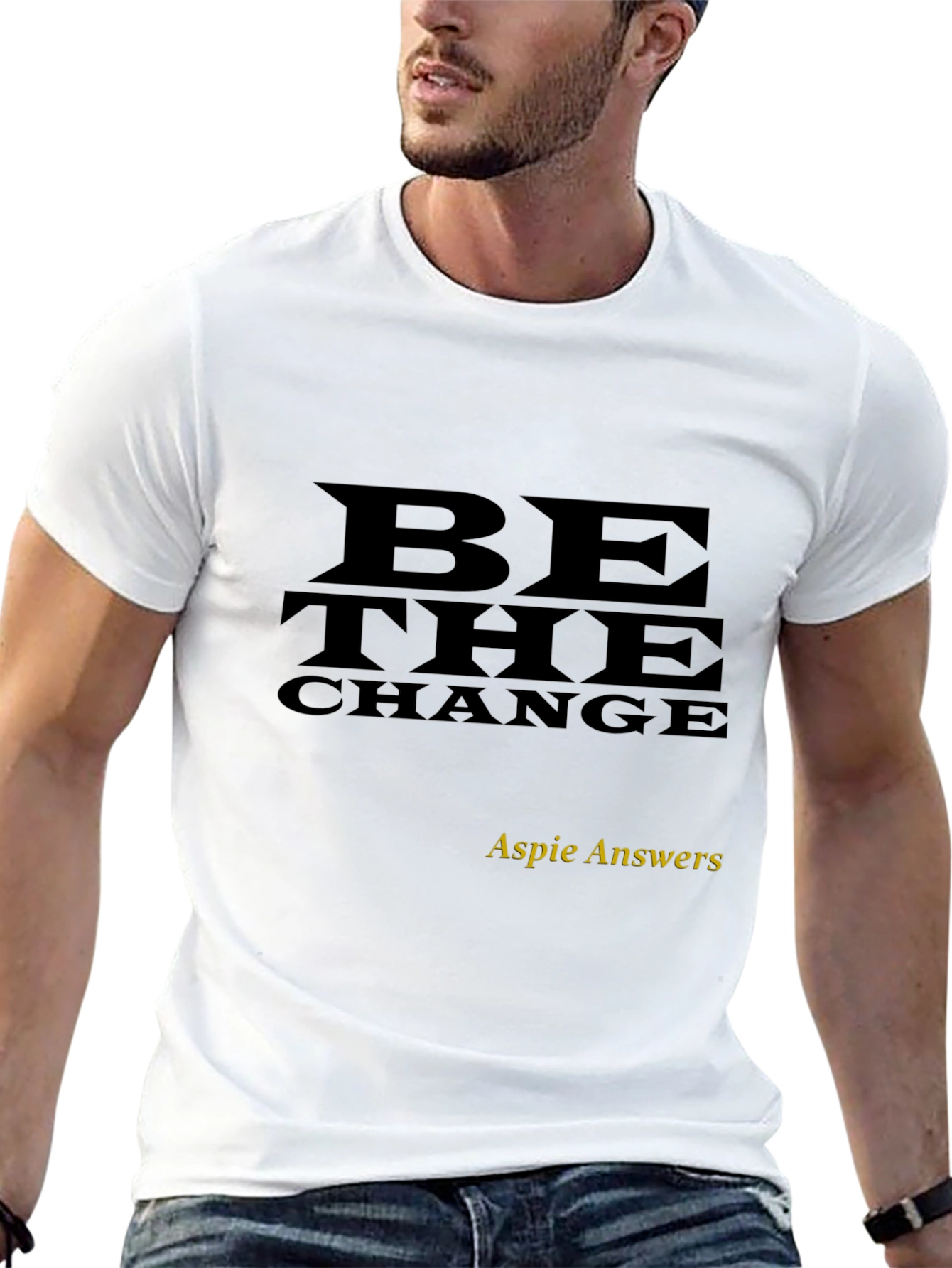 Be the Change Black Graphic Tee