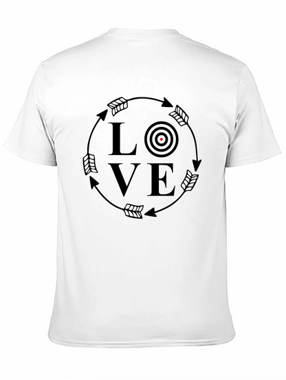 Love Archery Target Black T-Shirt