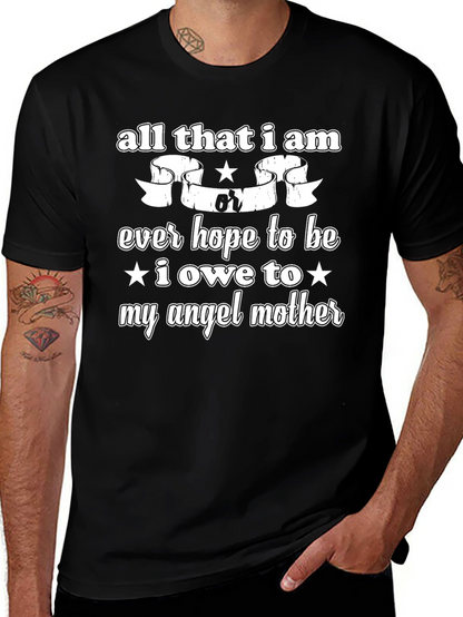 Angel Mother Graphic Tee - Soft Cotton Blend