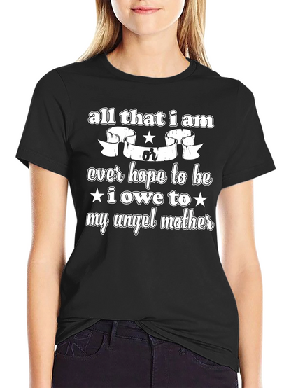 Angel Mother Graphic Tee - Soft Cotton Blend
