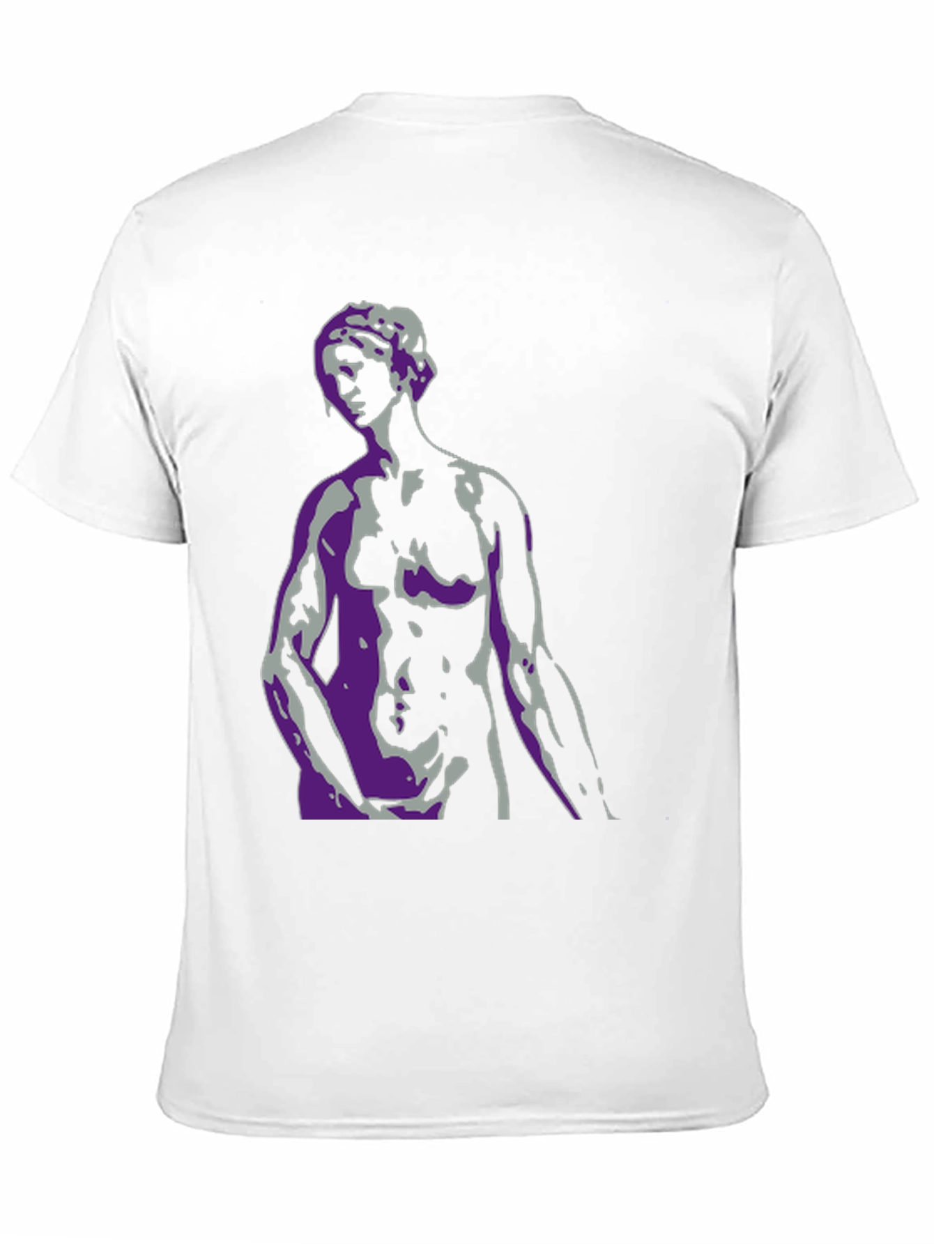 Abstract Statue Graphic T-Shirt - Mens Black Tee