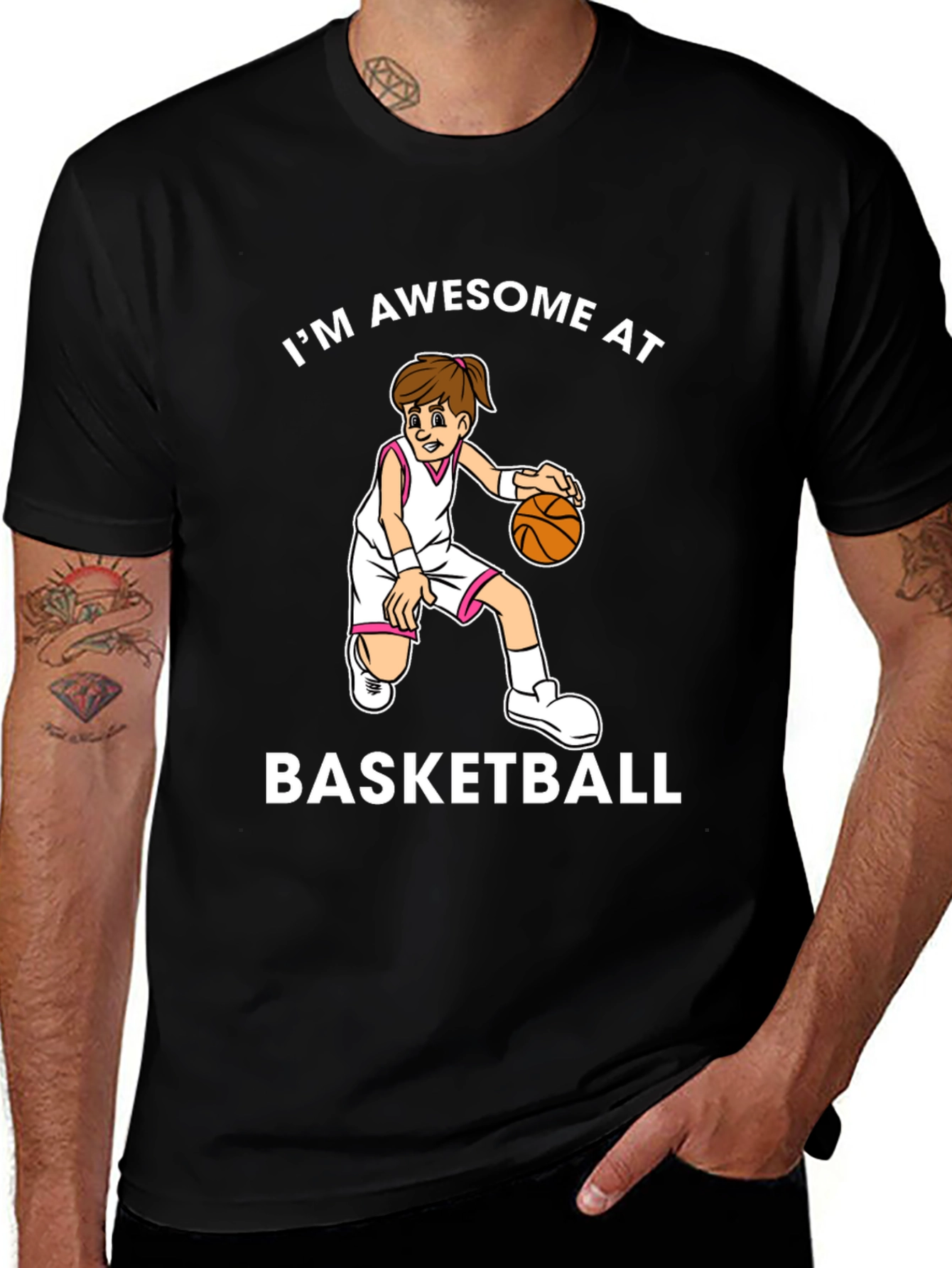 Awesome Basketball Graphic T-Shirt