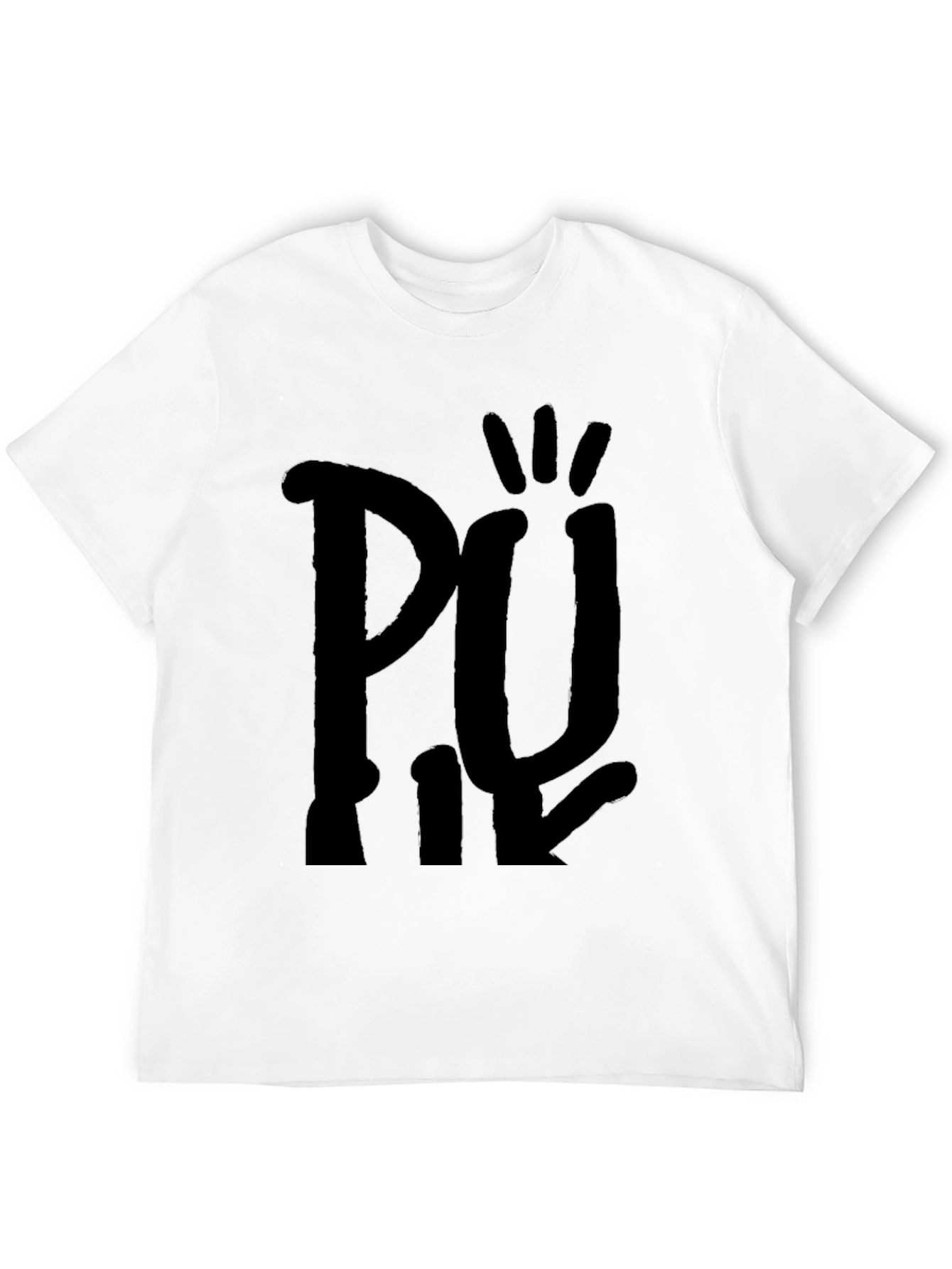 Black Graphic Tee - Unique Design