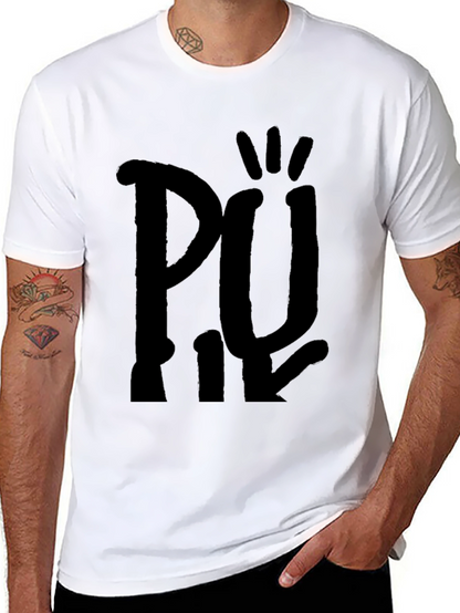 Black Graphic Tee - Unique Design