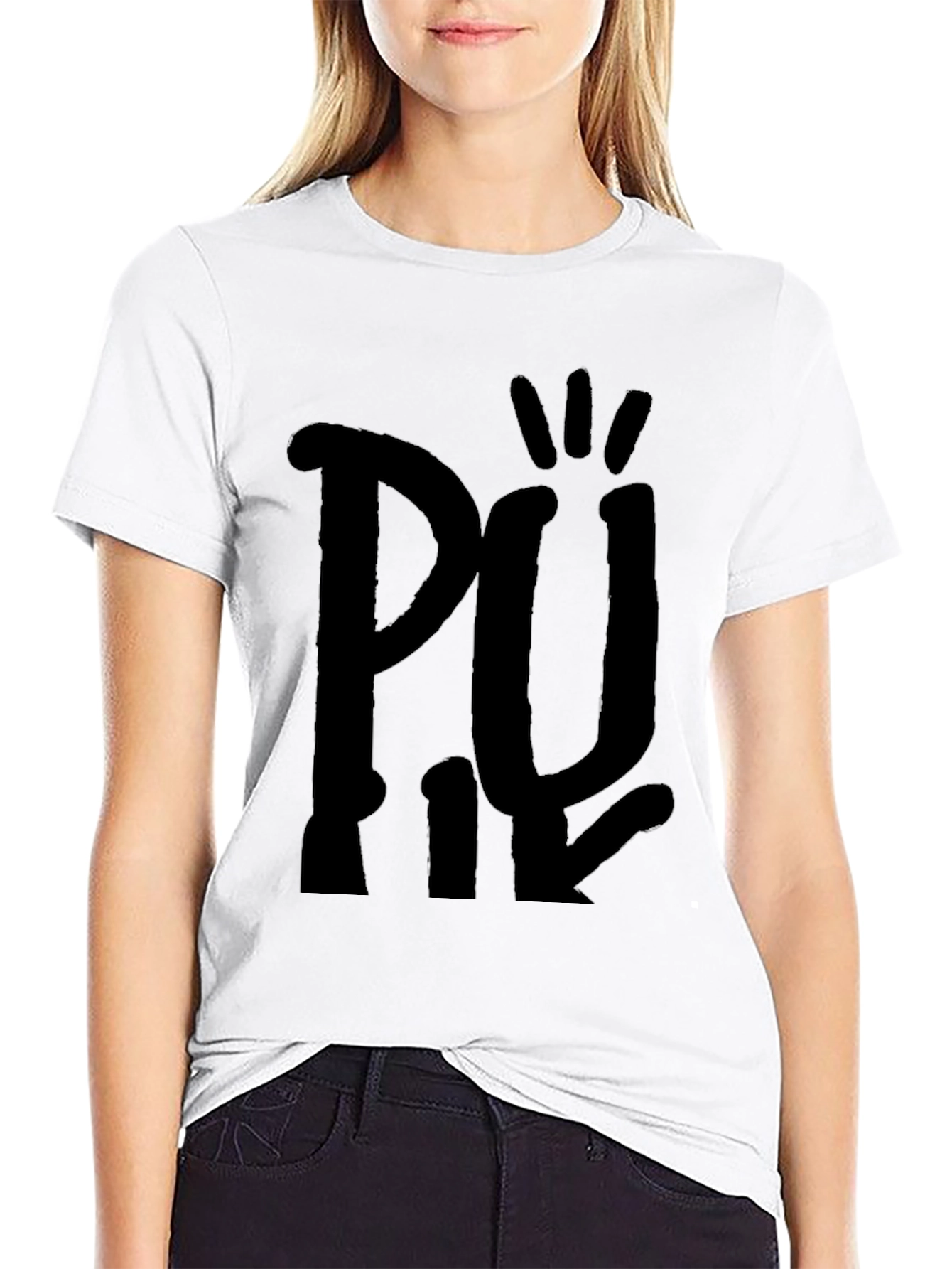 Black Graphic Tee - Unique Design