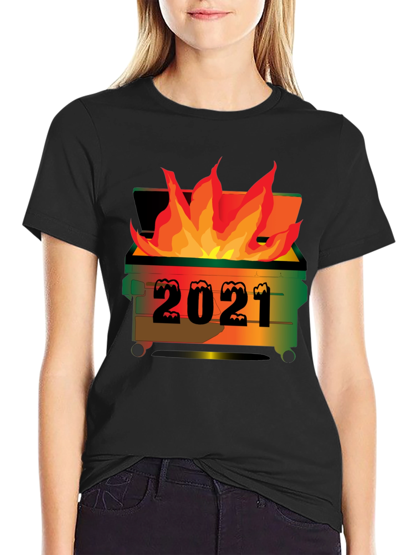 2021 Dumpster Fire Graphic T-Shirt