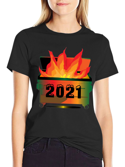2021 Dumpster Fire Graphic T-Shirt