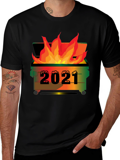 2021 Dumpster Fire Graphic T-Shirt