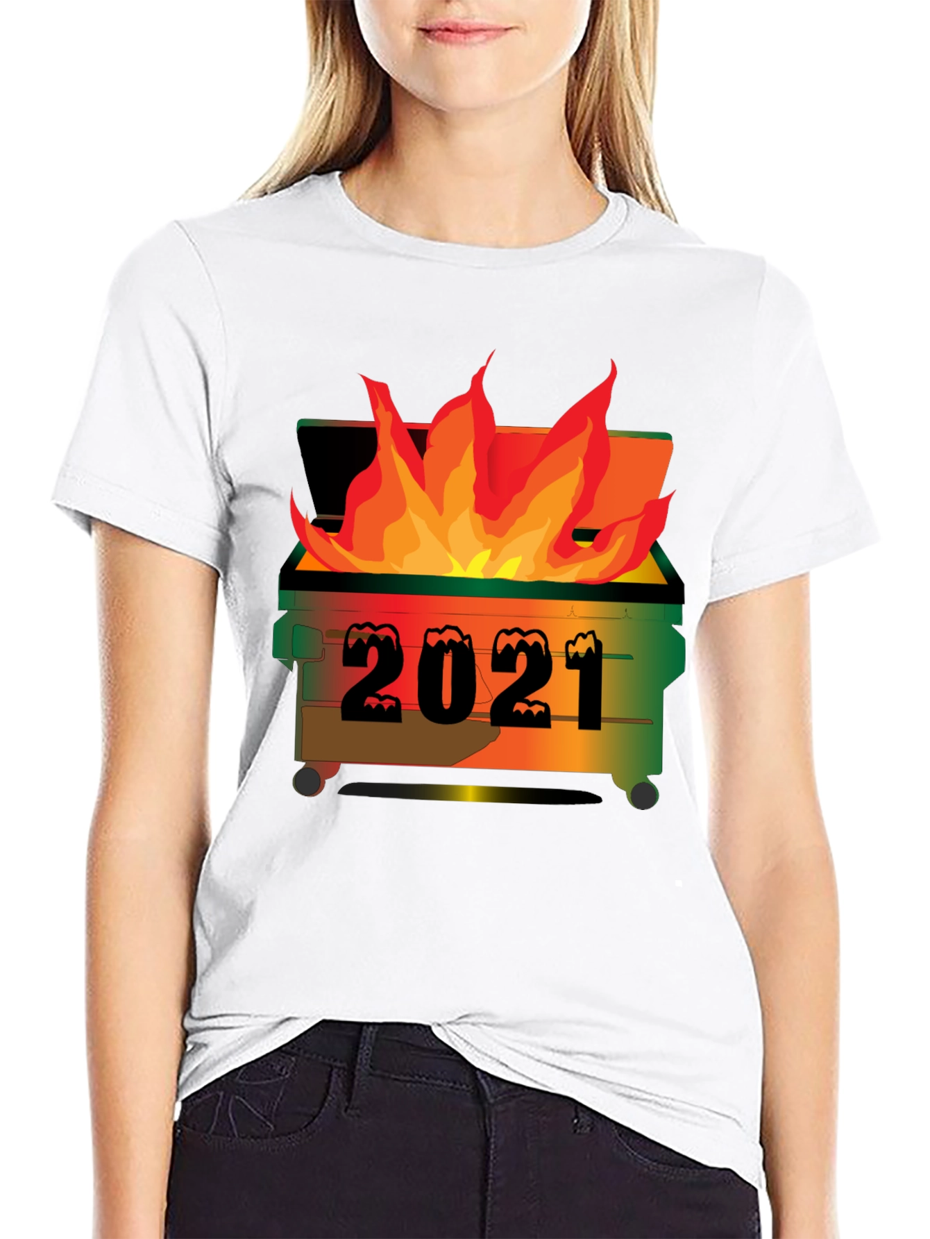 2021 Dumpster Fire Graphic T-Shirt