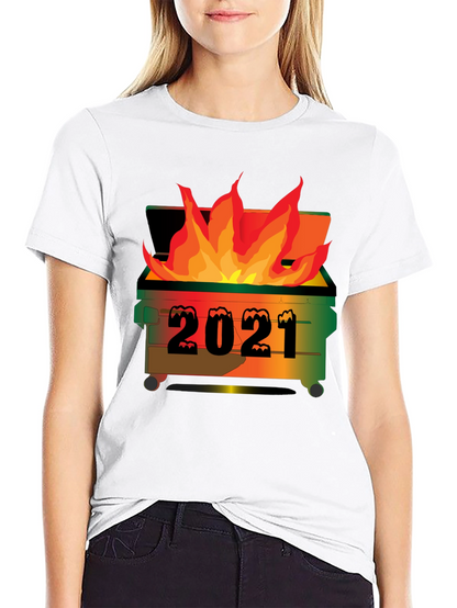 2021 Dumpster Fire Graphic T-Shirt