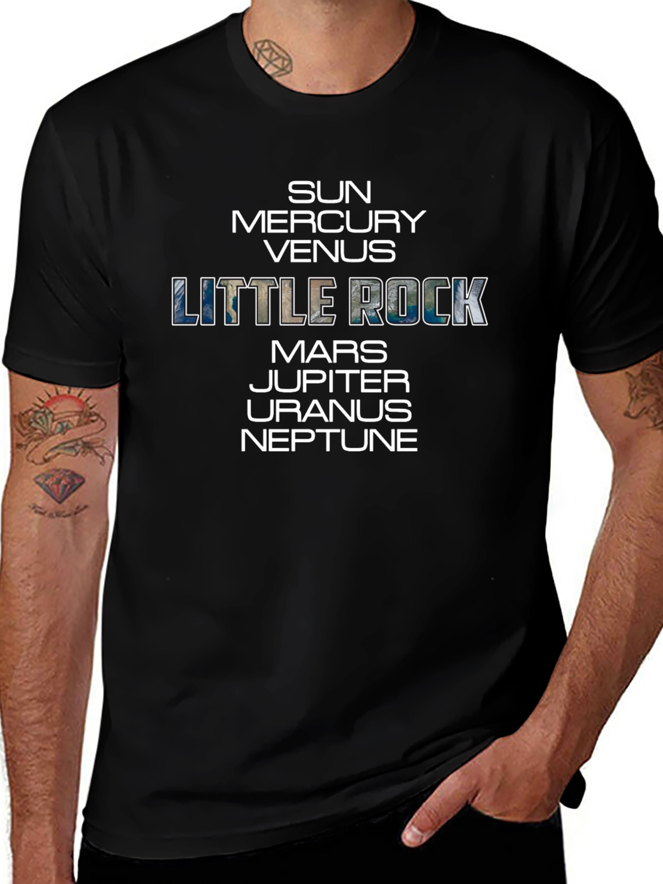 Little Rock Planets Graphic T-Shirt - Unisex