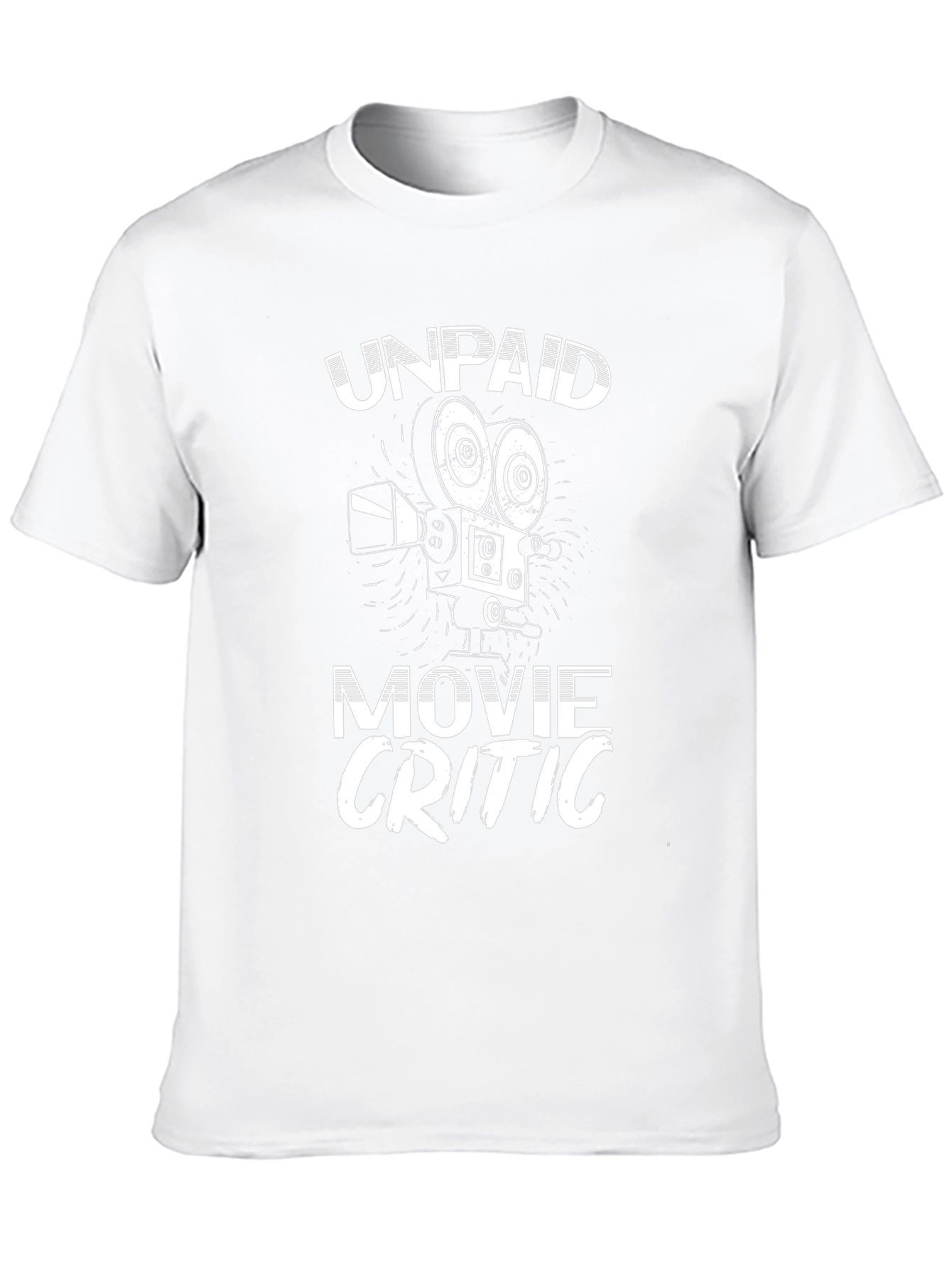 Unpaid Movie Critic Graphic Tee - Black Cotton Shirt