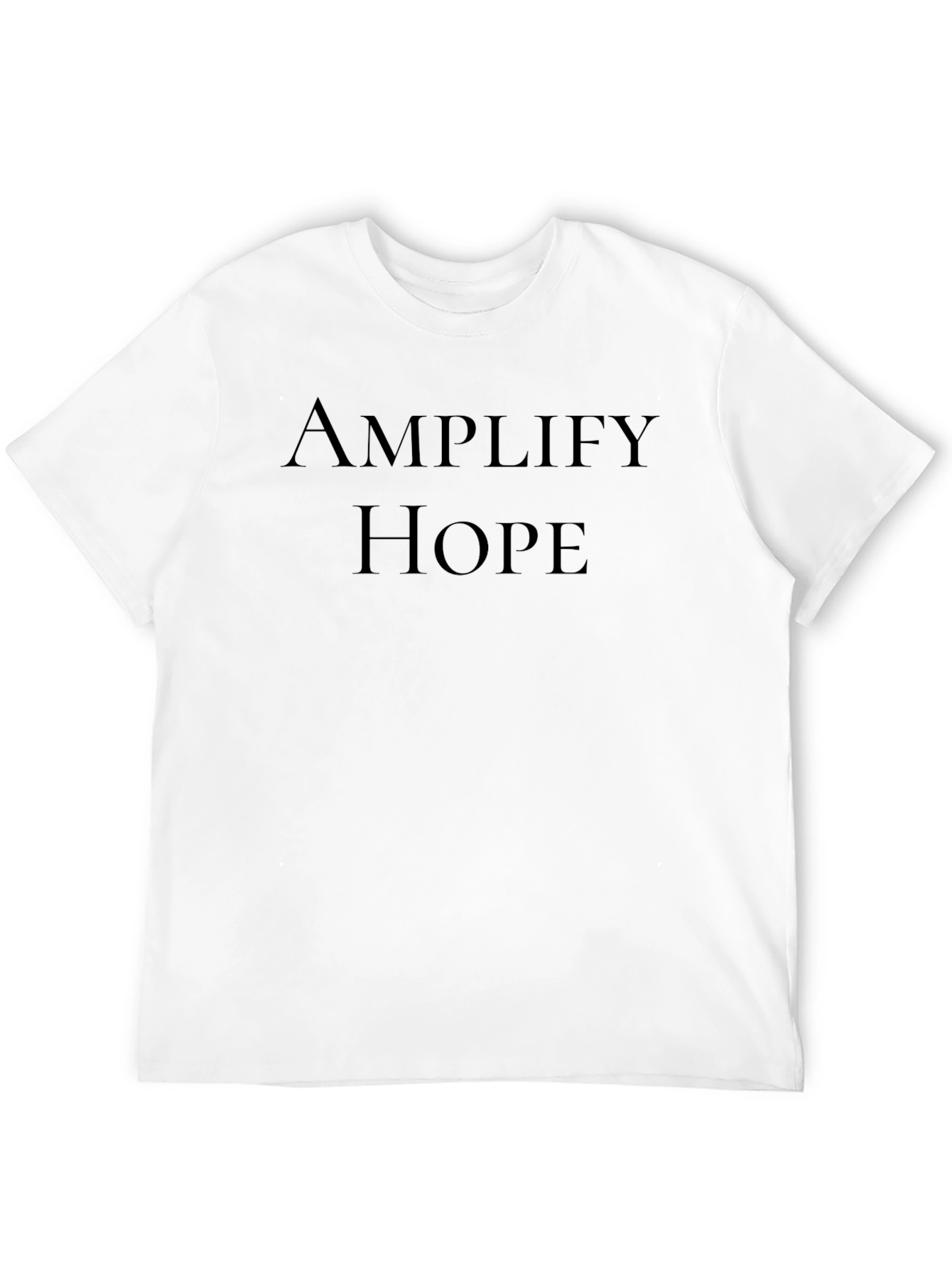 Amplify Hope Black T-Shirt - Inspiring Graphic Tee