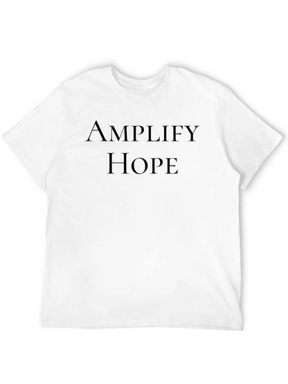 Amplify Hope Black T-Shirt - Inspiring Graphic Tee