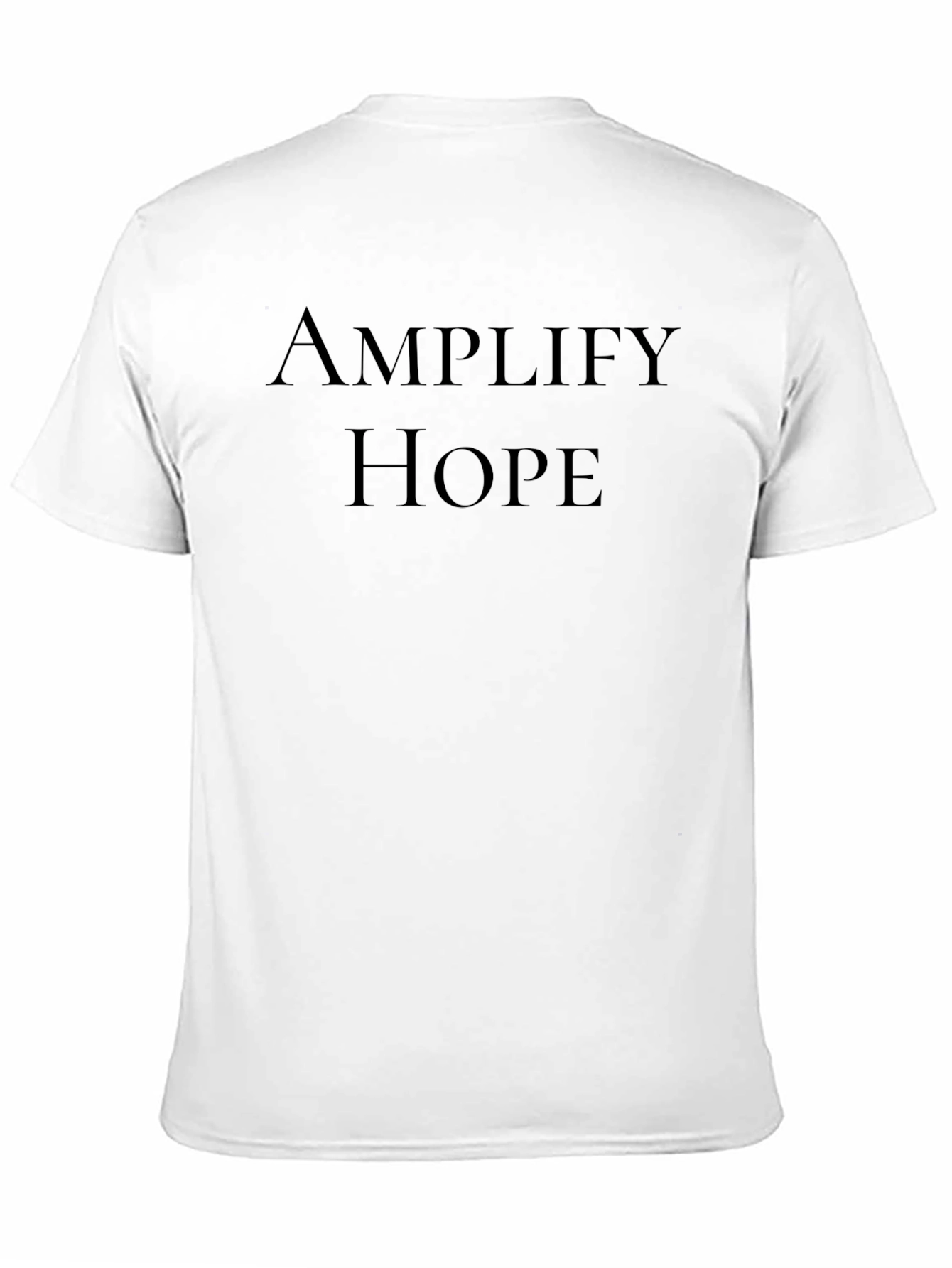 Amplify Hope Black T-Shirt - Inspiring Graphic Tee