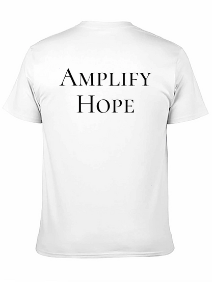 Amplify Hope Black T-Shirt - Inspiring Graphic Tee