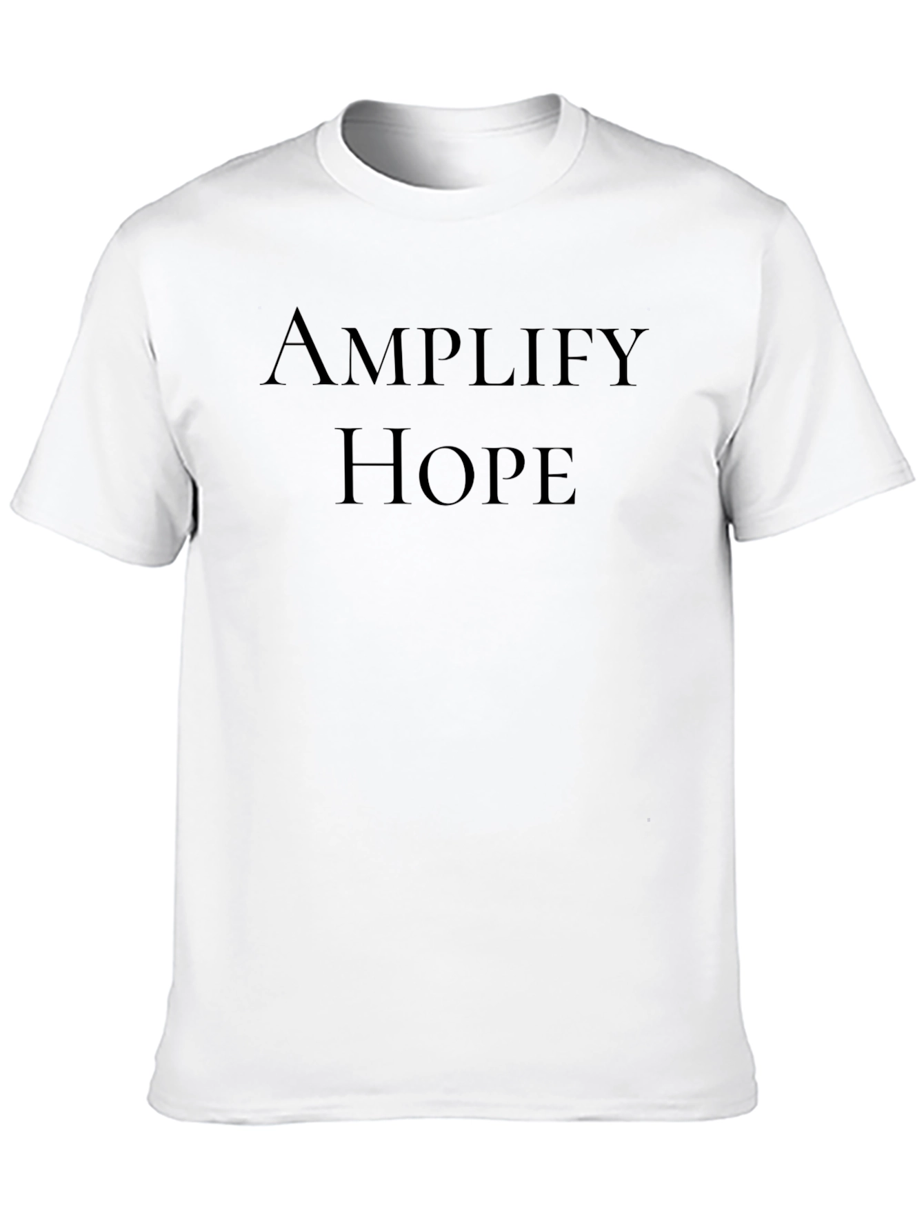 Amplify Hope Black T-Shirt - Inspiring Graphic Tee