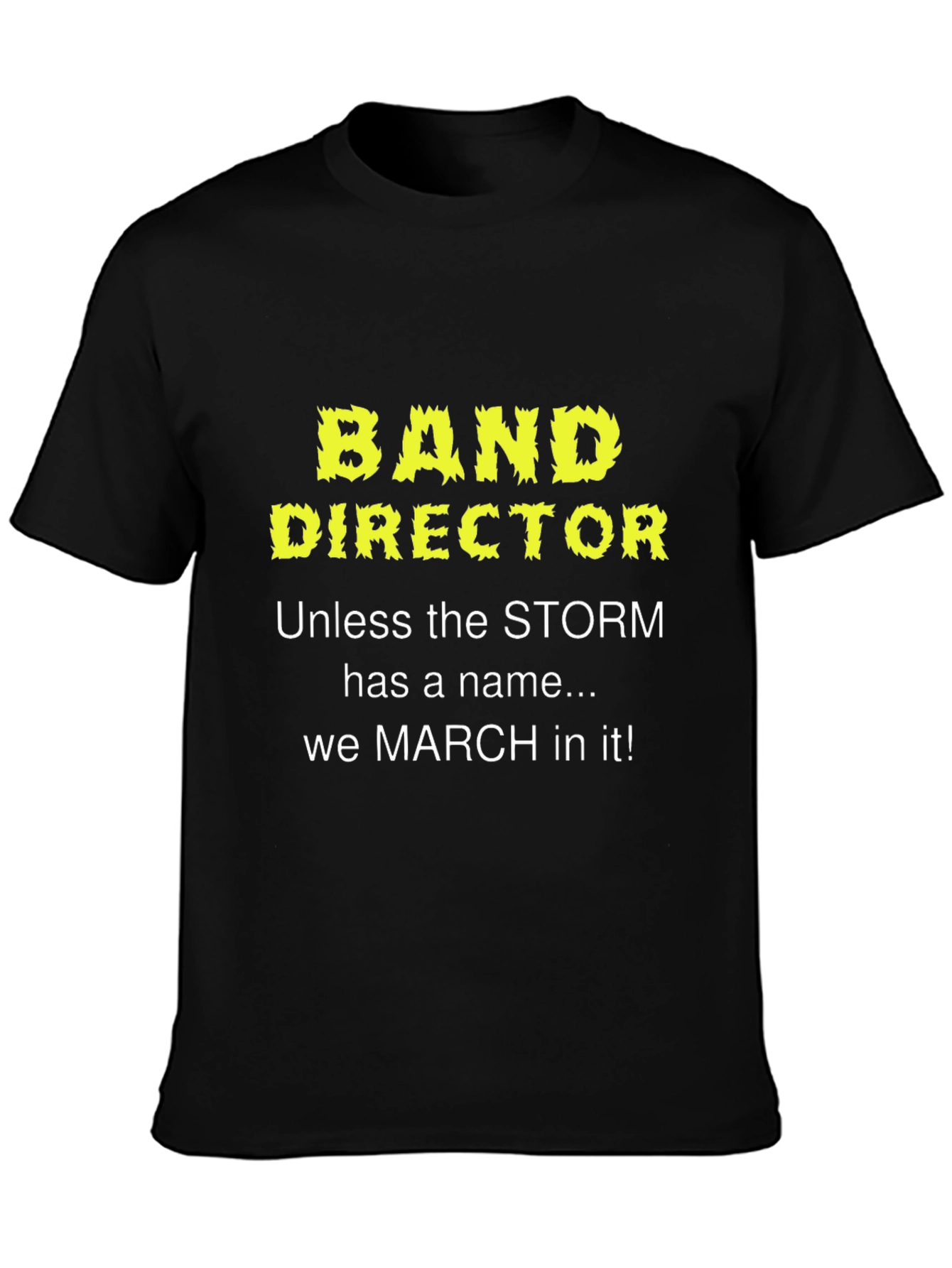 Band Director T-Shirt: March in Any Storm!