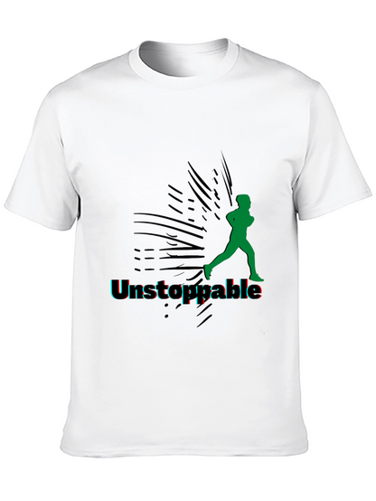 Unstoppable Running Graphic Black Tee