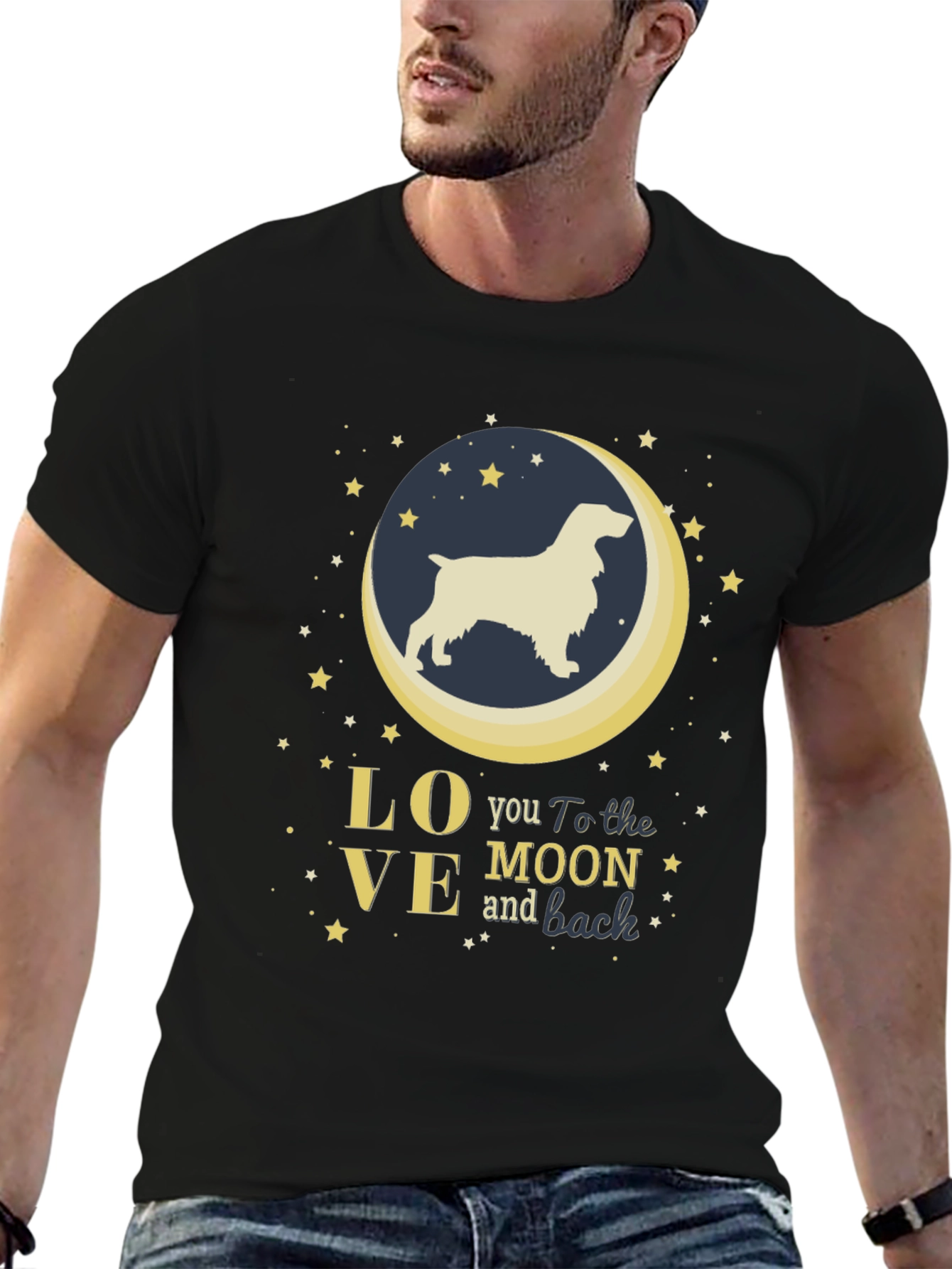 Love You To The Moon And Back Dog T-Shirt