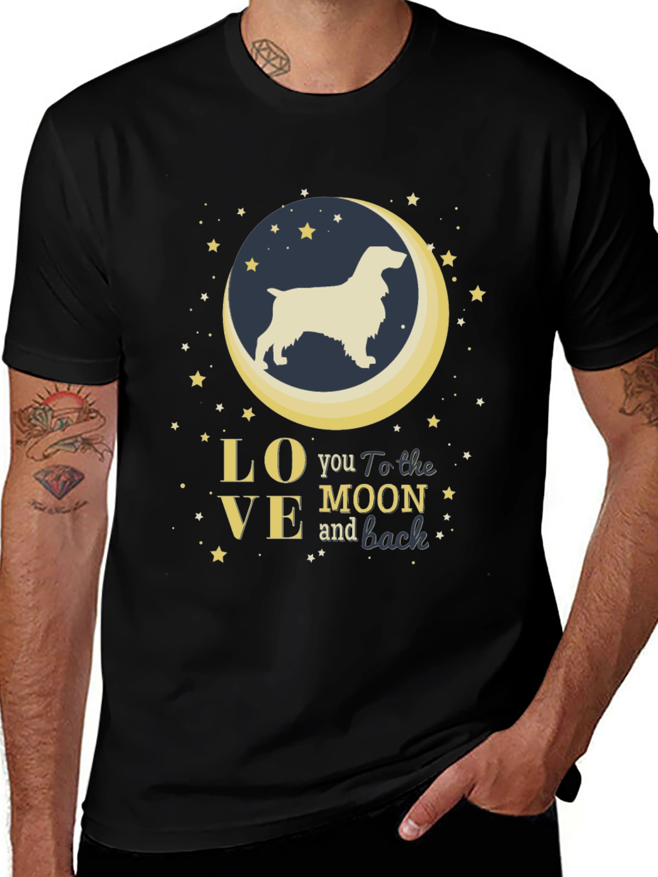 Love You To The Moon And Back Dog T-Shirt