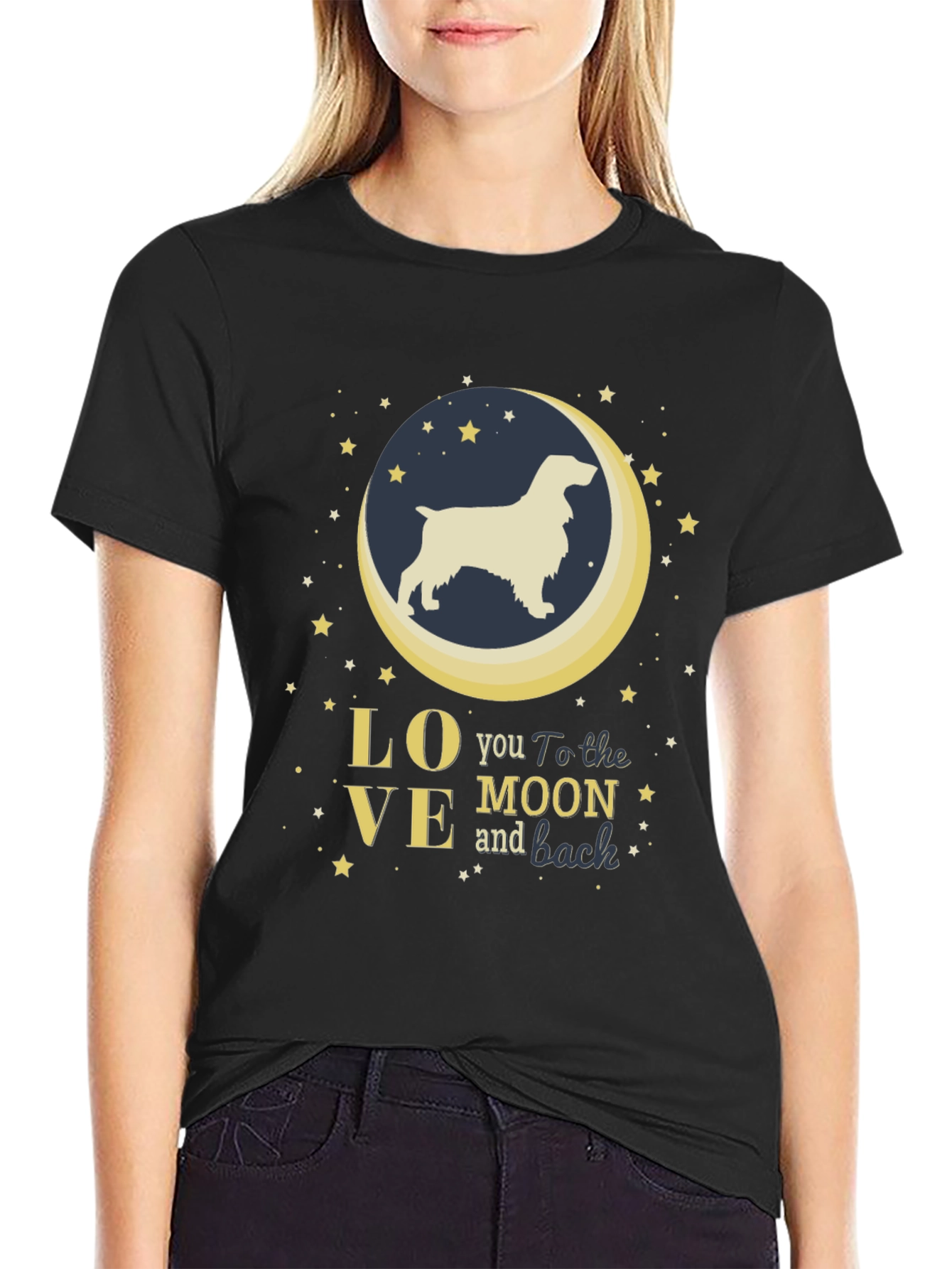 Love You To The Moon And Back Dog T-Shirt
