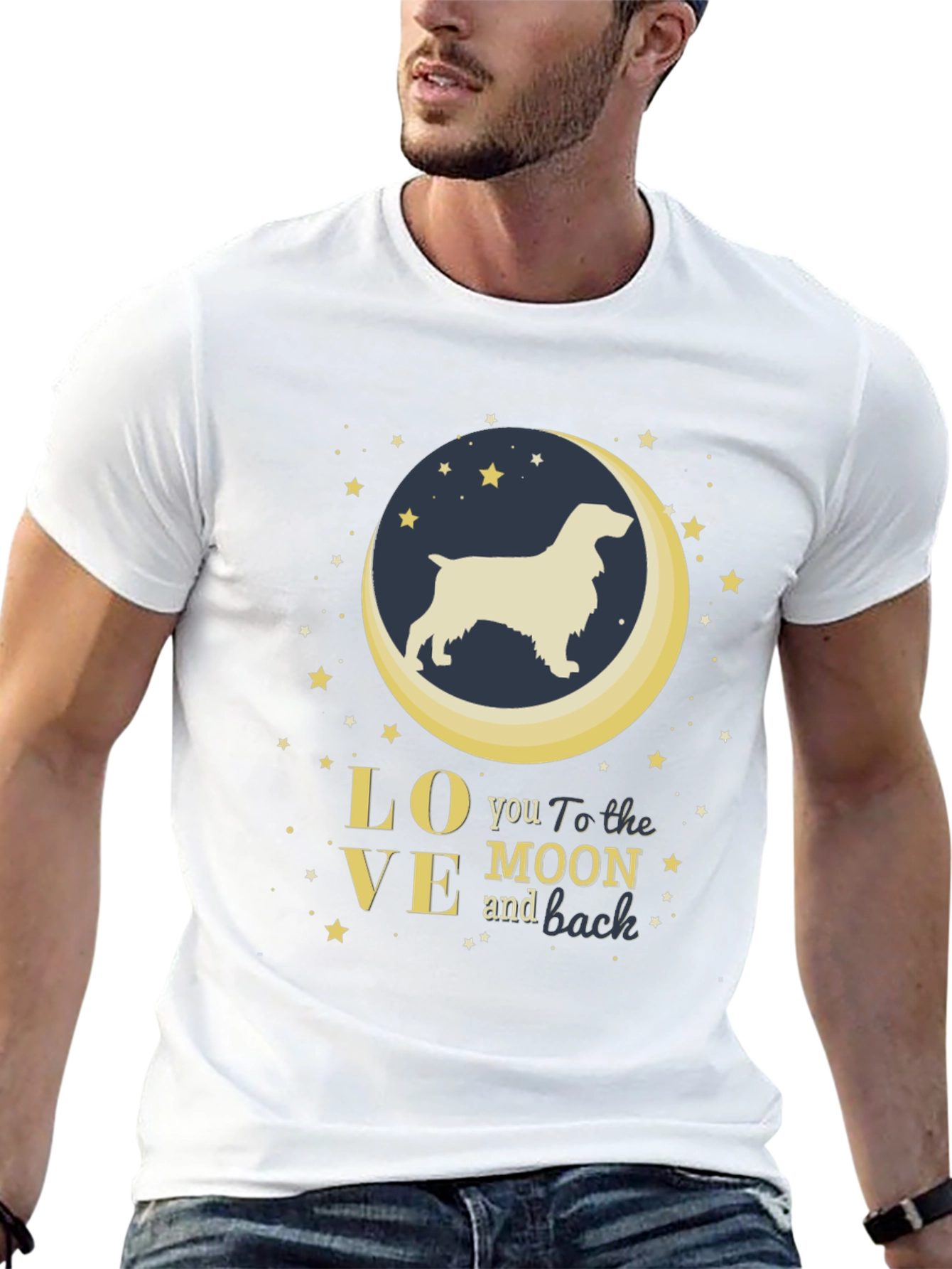 Love You To The Moon And Back Dog T-Shirt