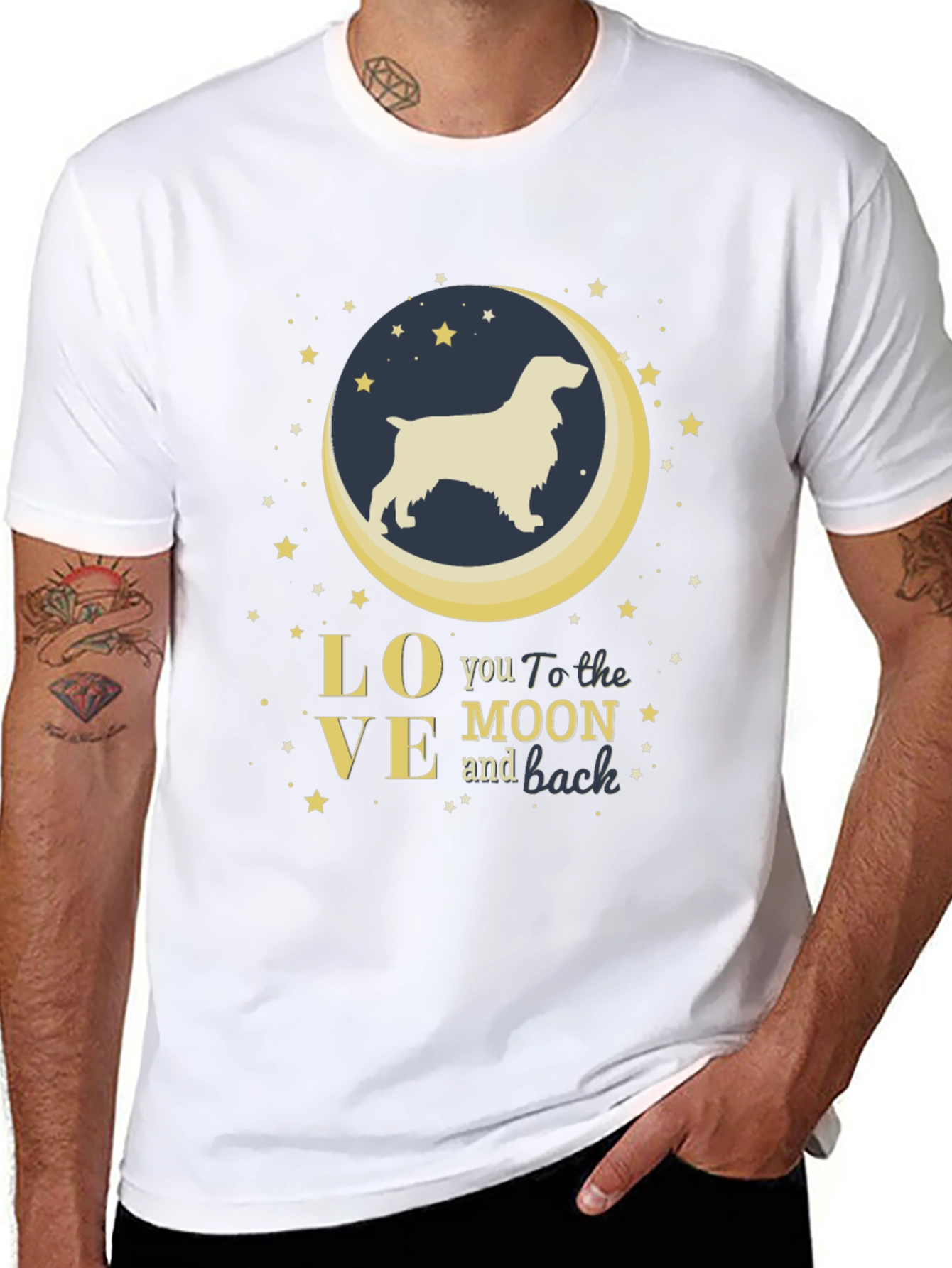 Love You To The Moon And Back Dog T-Shirt