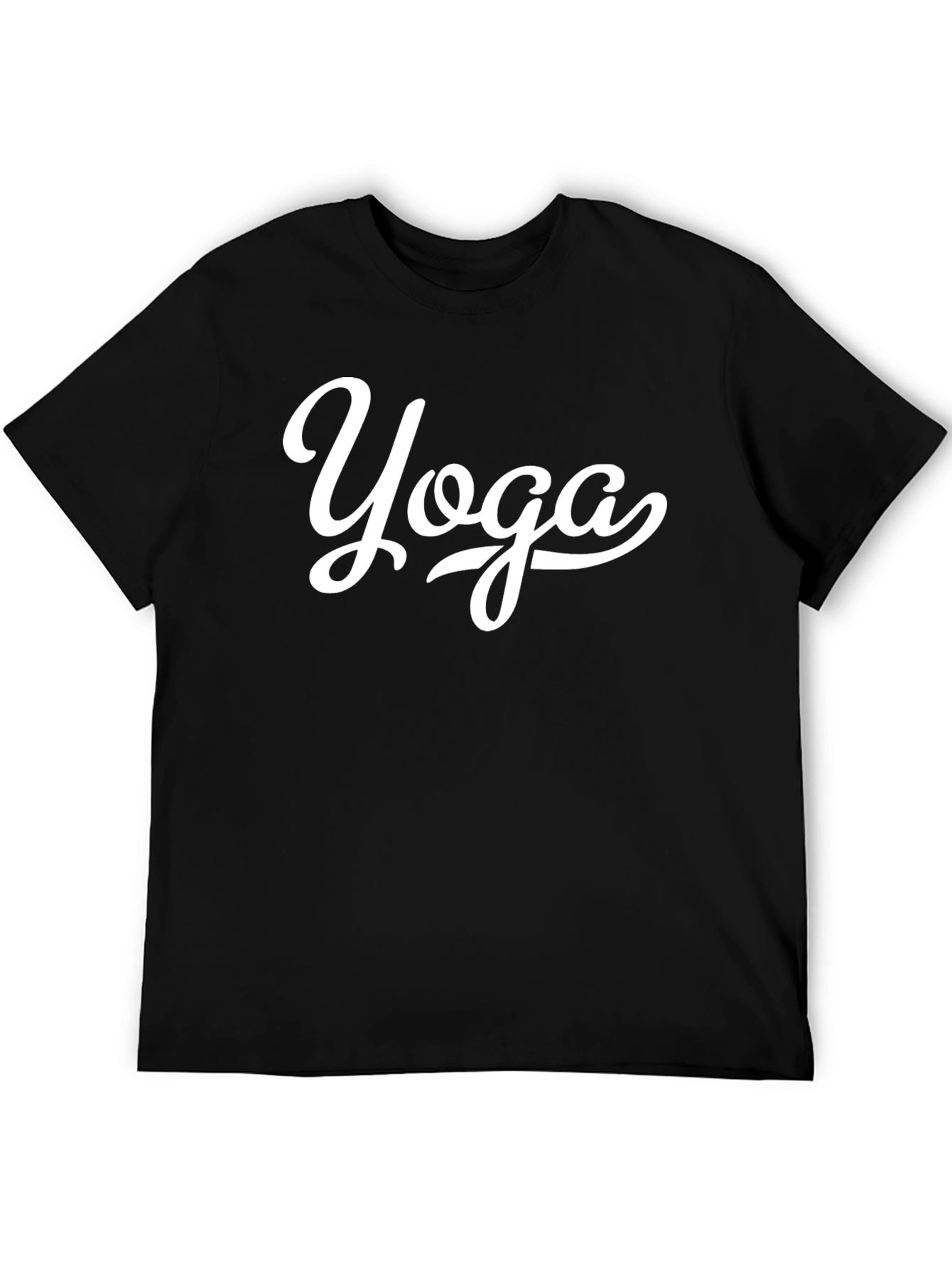 Yoga Graphic Black T-Shirt - Relaxed Fit