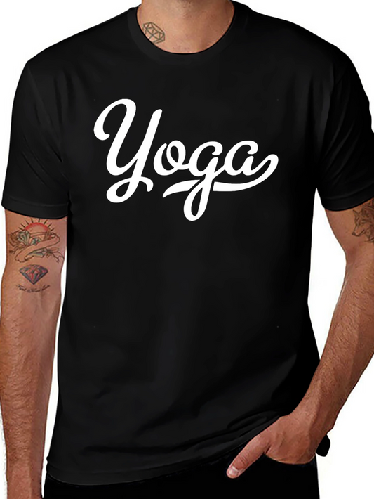 Yoga Graphic Black T-Shirt - Relaxed Fit