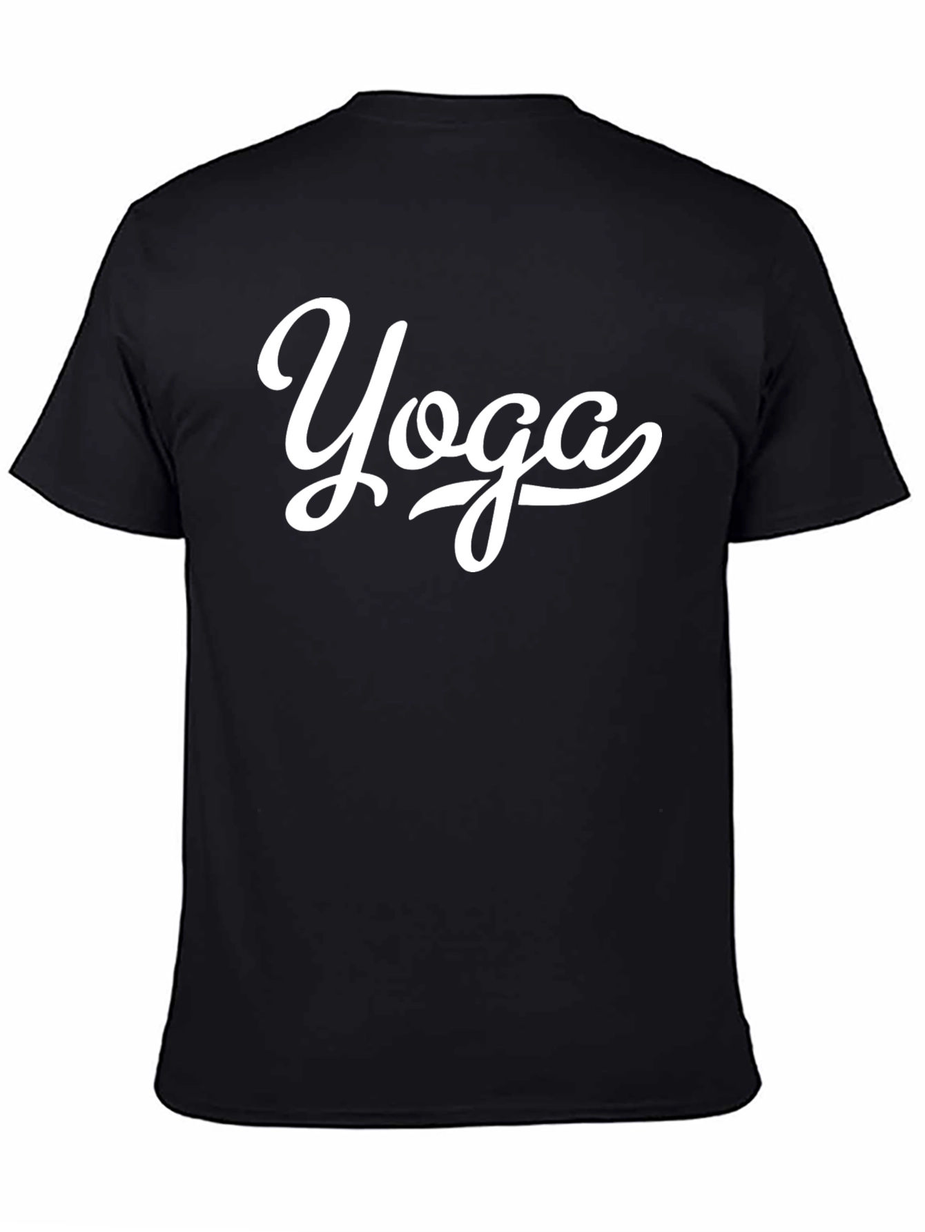 Yoga Graphic Black T-Shirt - Relaxed Fit