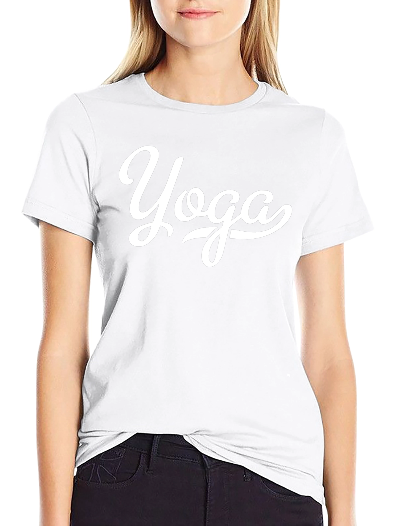 Yoga Graphic Black T-Shirt - Relaxed Fit