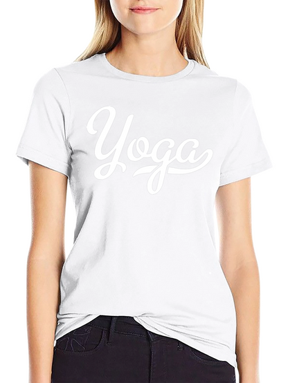 Yoga Graphic Black T-Shirt - Relaxed Fit