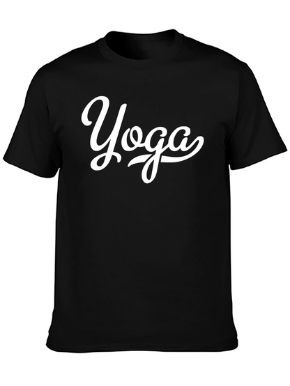 Yoga Graphic Black T-Shirt - Relaxed Fit