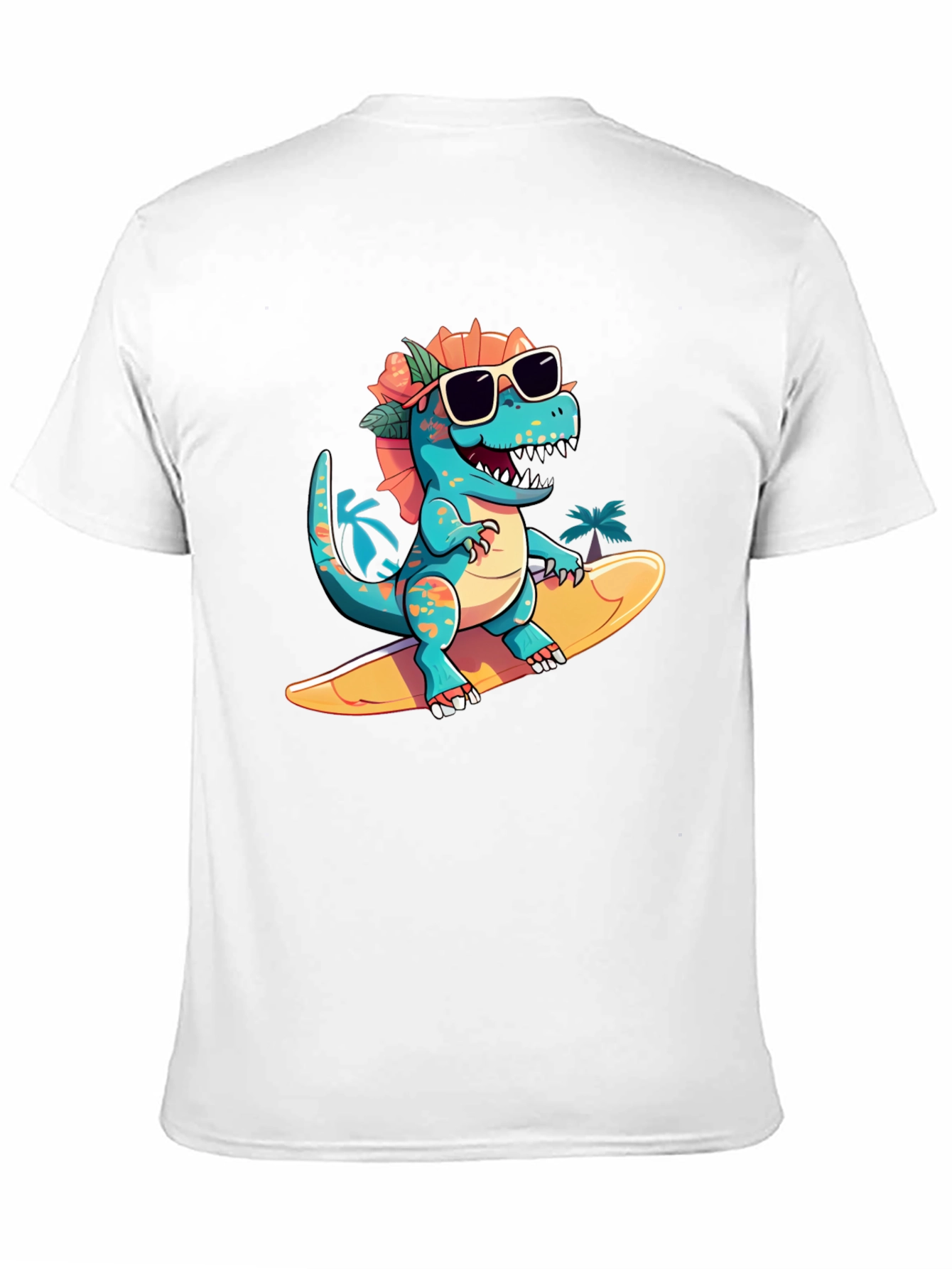 Surfing Dino Tee - Cool Summer Style