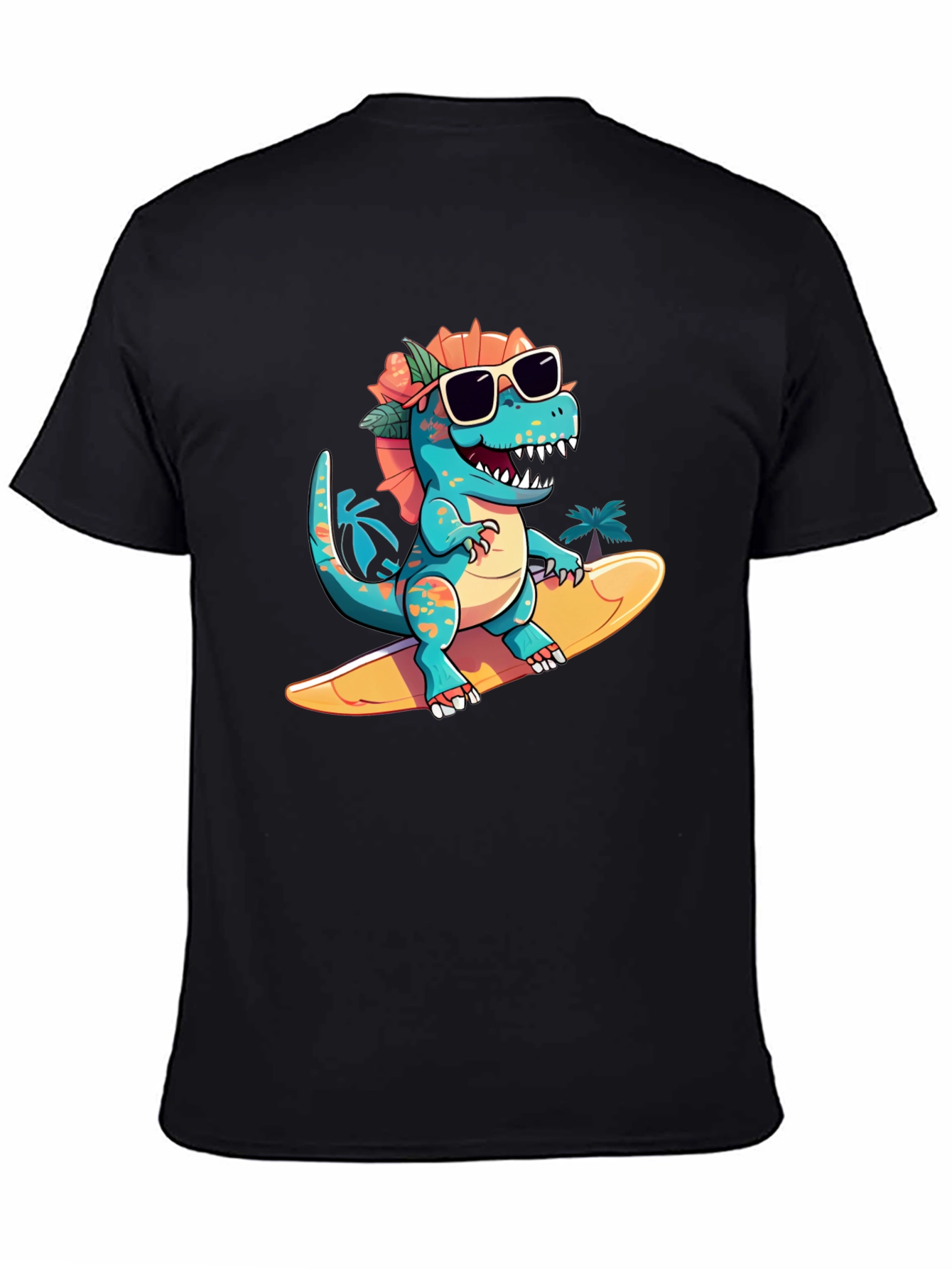Surfing Dino Tee - Cool Summer Style