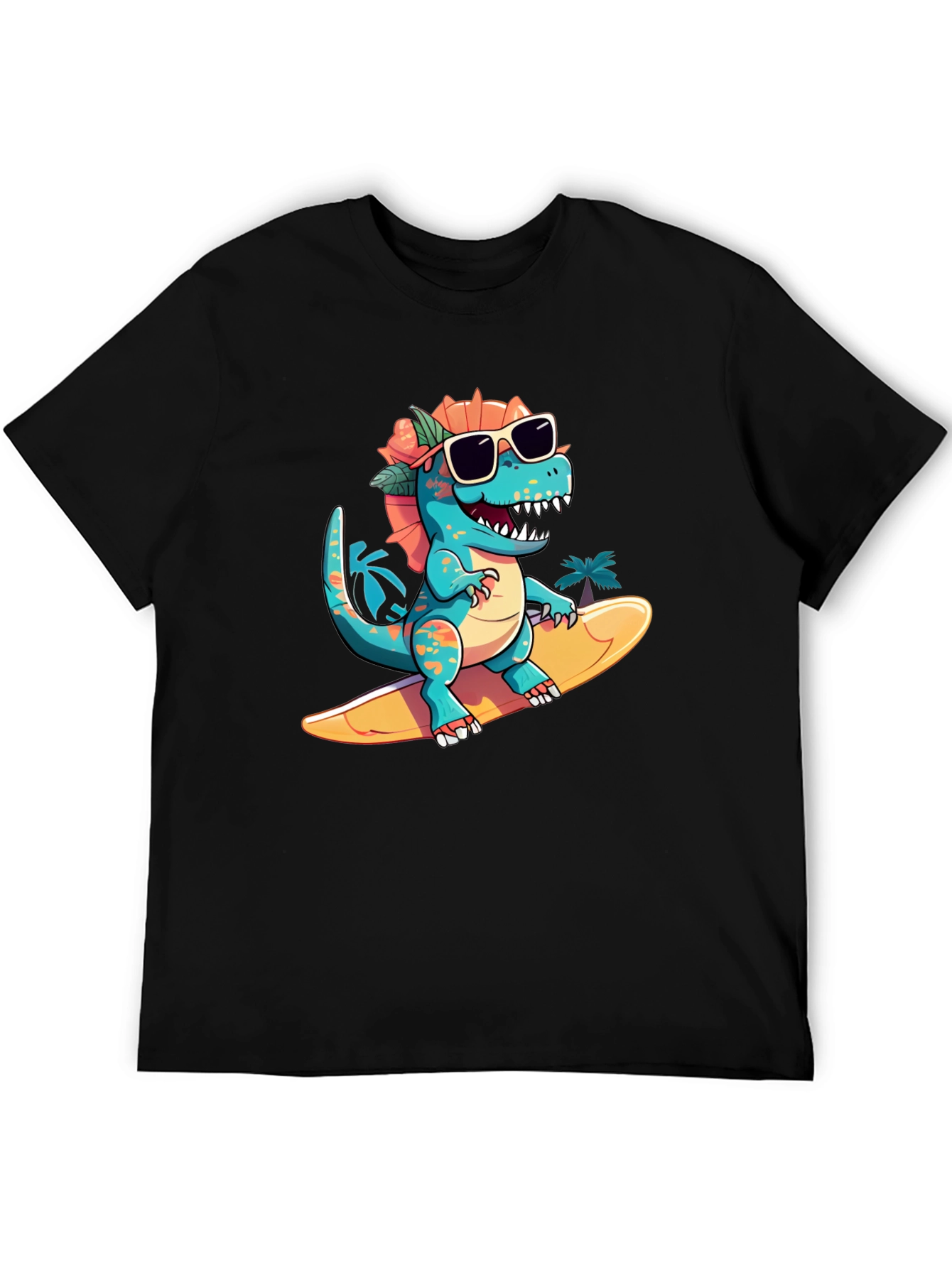 Surfing Dino Tee - Cool Summer Style