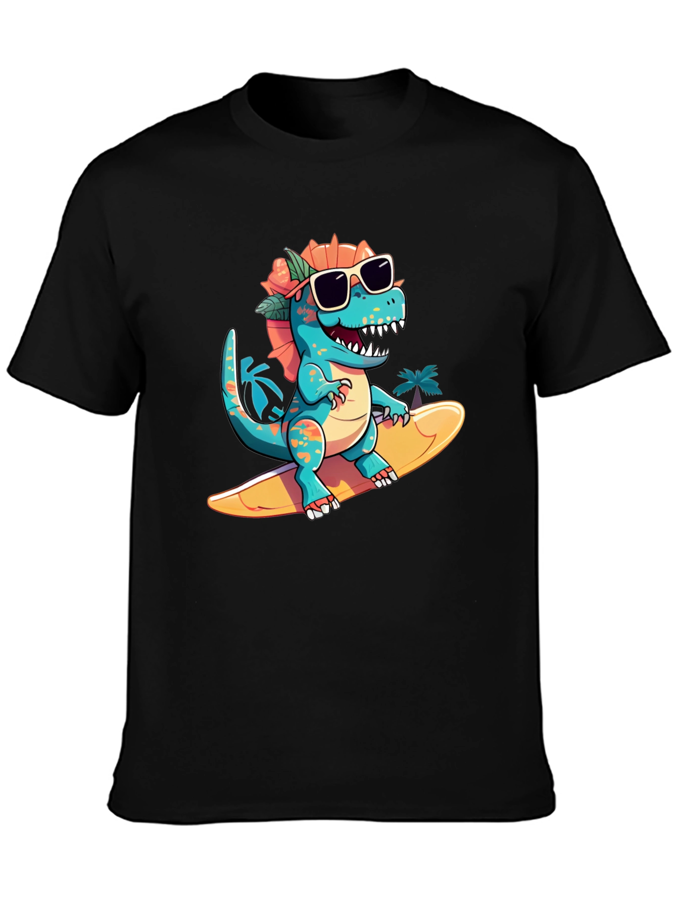 Surfing Dino Tee - Cool Summer Style