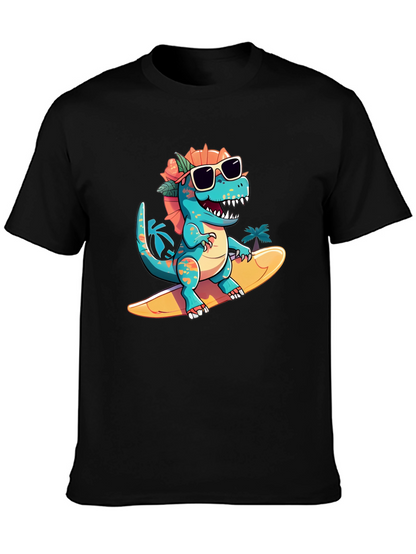 Surfing Dino Tee - Cool Summer Style
