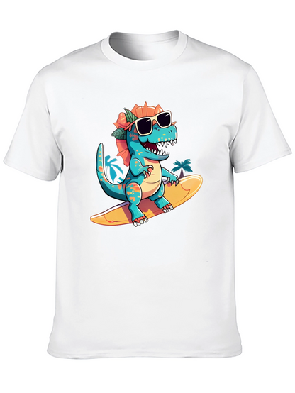 Surfing Dino Tee - Cool Summer Style