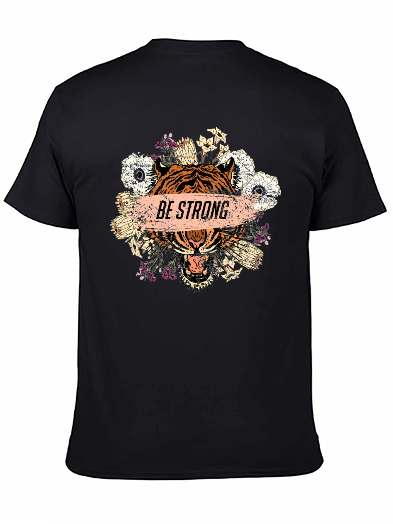Be Strong Tiger Graphic T-Shirt