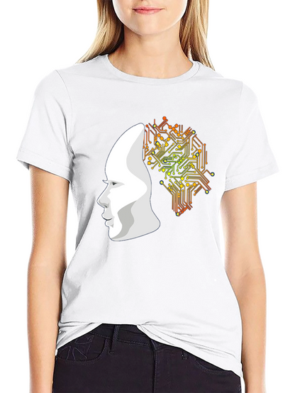 AI Mind T-Shirt - Circuit Board Brain