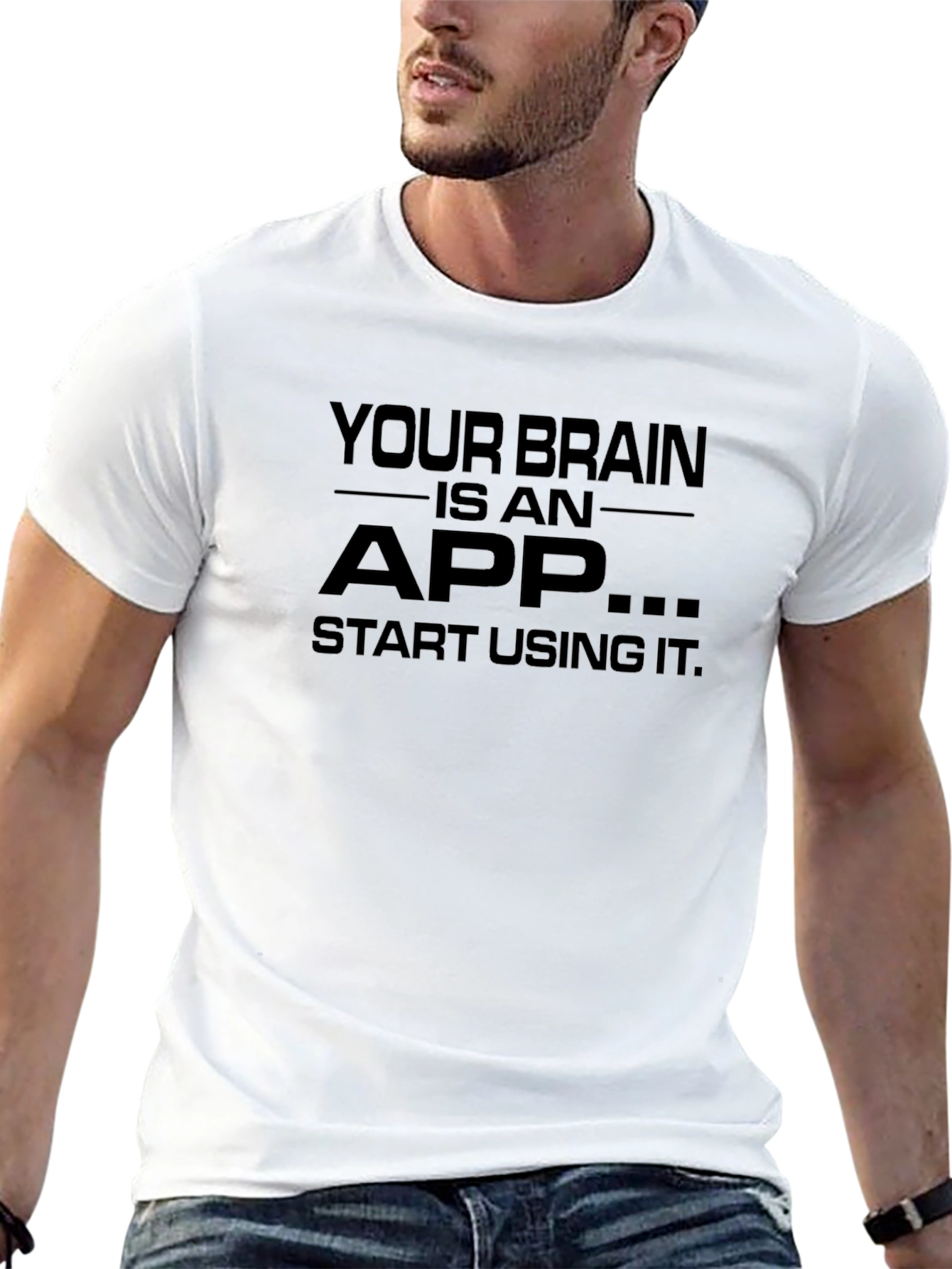 Your Brain is an App Black T-Shirt