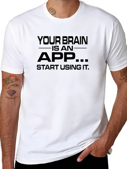 Your Brain is an App Black T-Shirt