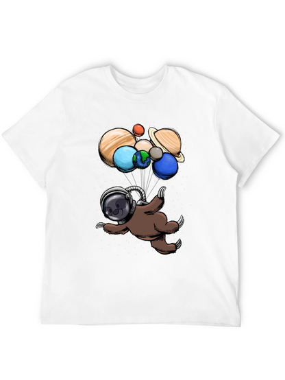 Astronaut Sloth Graphic T-Shirt